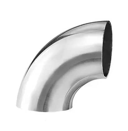 Отвод поручня AISI 201 25x1.5x70 под сварку, 90гр. (зеркало)