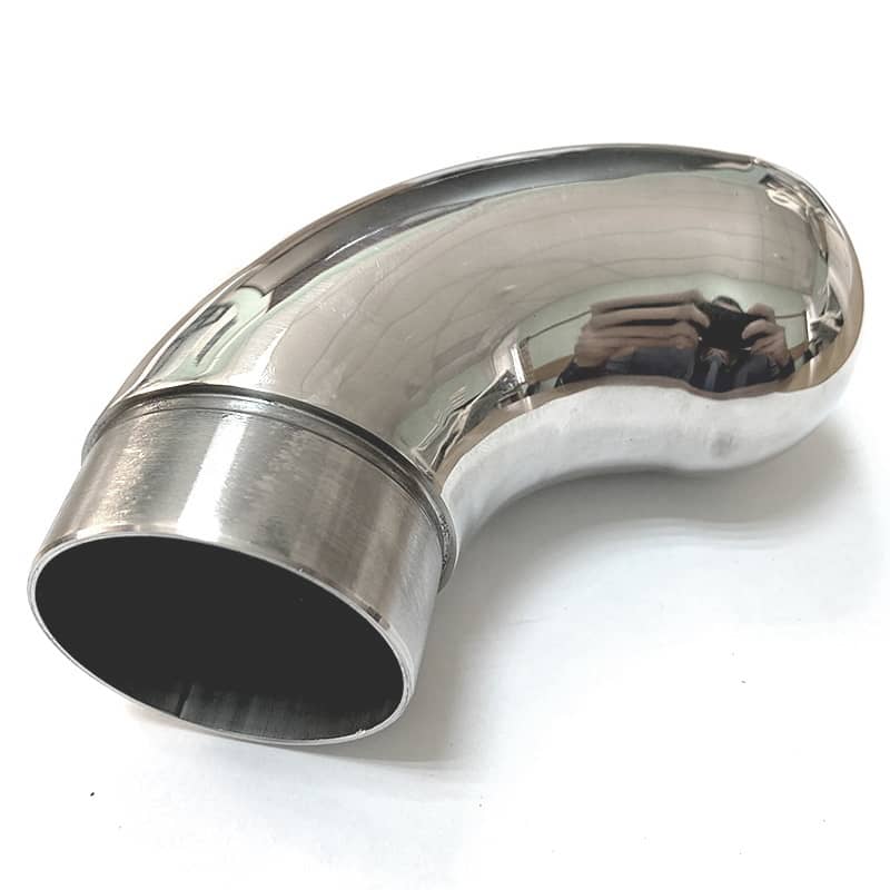 Отвод поручня AISI 304 50.8x1.5 оконечный капля (зеркало)