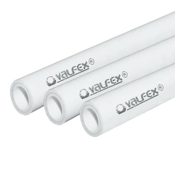 Труба PP-R белая арм алюминием Дн 20х3,4 Ру25 SDR6 Т<95С L=4м VALFEX 10104020