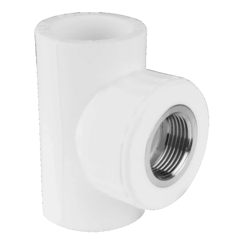 Тройник PP-R комбинированный белый ВР Дн 20х1/2" VALFEX 10127020