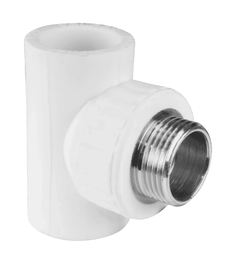 Тройник PP-R комбинированный белый НР Дн 20х1/2" VALFEX 10128020