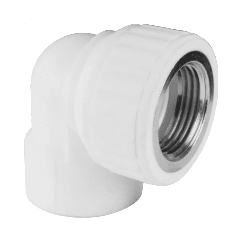 Угольник PP-R комбинированный белый ВР Дн 20х1/2" VALFEX 10125020