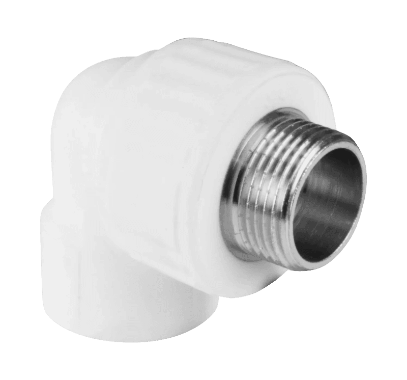 Угольник PP-R комбинированный белый НР Дн 20х1/2" VALFEX 10126020