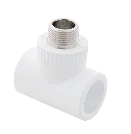 Тройник PP-R комбинированный белый НР Дн 25x3/4" RTP (РосТурПласт) 10756