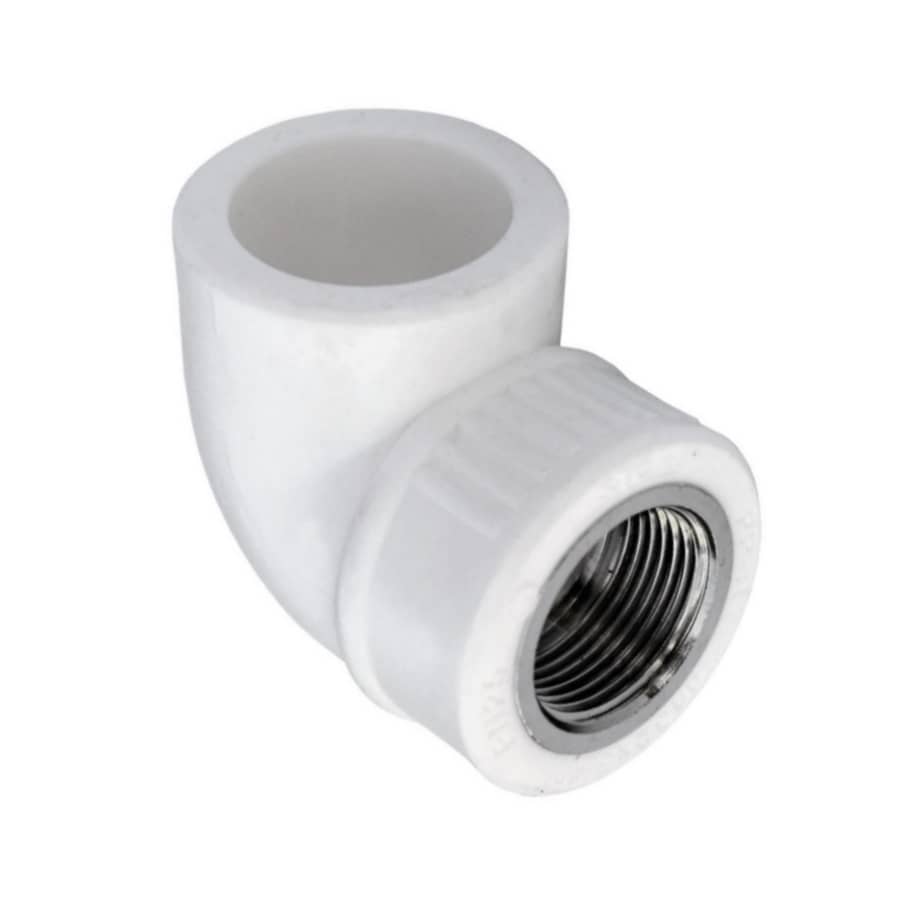Угольник PP-R комбинированный белый ВР Дн 20x1/2" RTP (РосТурПласт) 10790