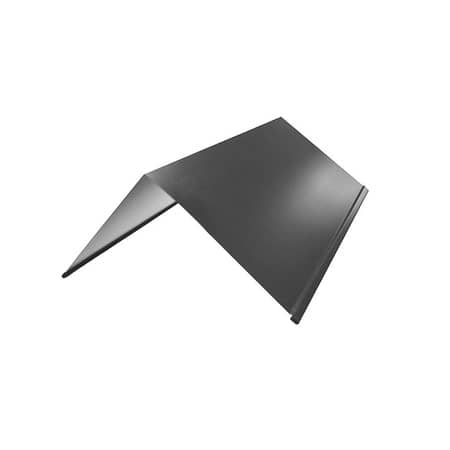 конек плоский с подгибом 0,45х150х150х2000 RAL 7024 графитовый-серый