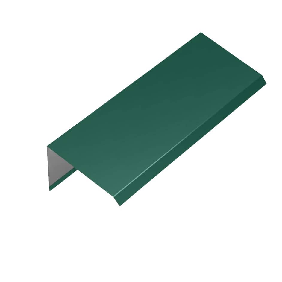планка торцевая 0,45x100x125x2000 RAL6005