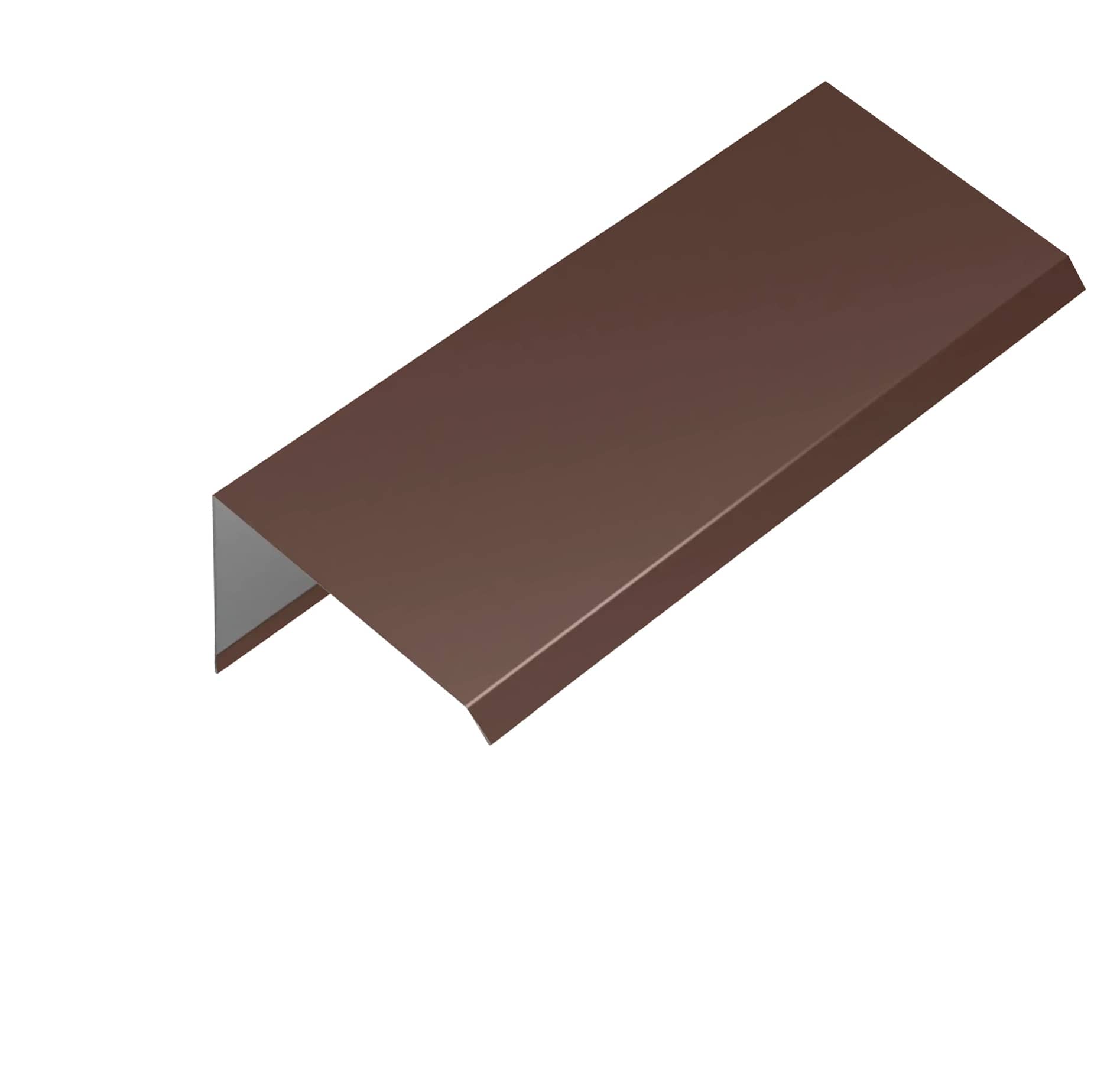 планка торцевая 0,45x100x125x2000 RAL8017