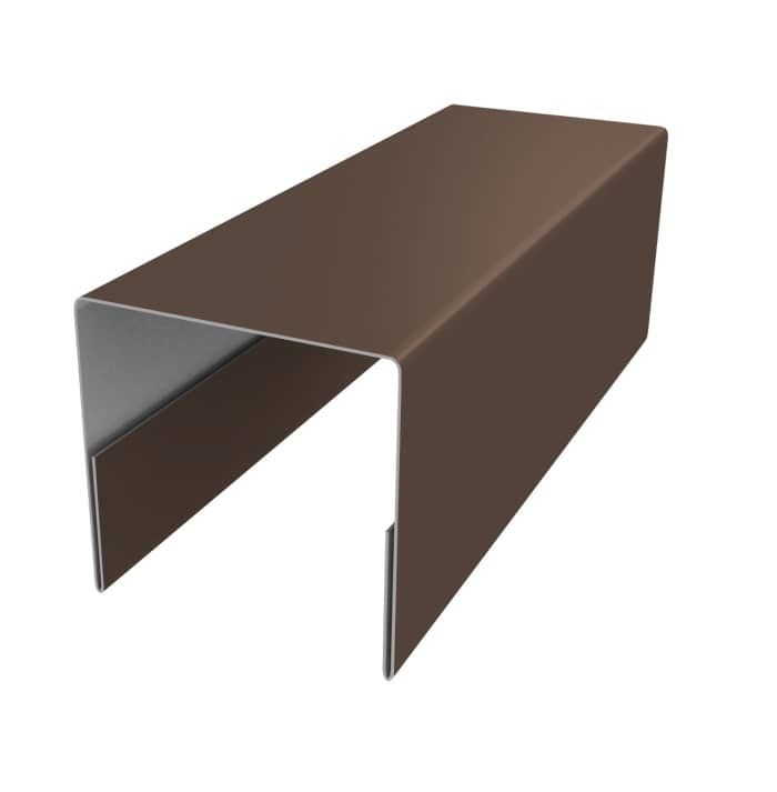 планка заборная 0,45x20x22x17x2000 RAL8017 шоколадно-коричневый