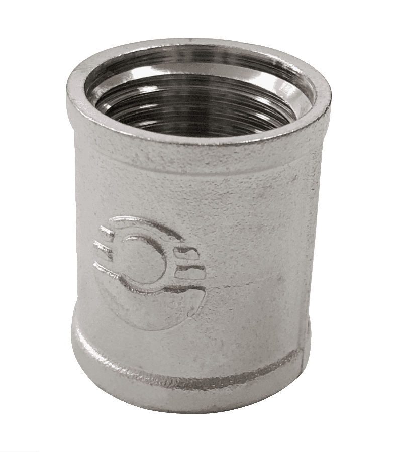 Муфта латунь никель Ду 15 (1/2") ВР Valfex VF.170.N.012