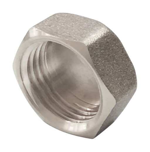 Заглушка латунь никель Ду 15 (1/2") ВР Valfex VF.590.N.012